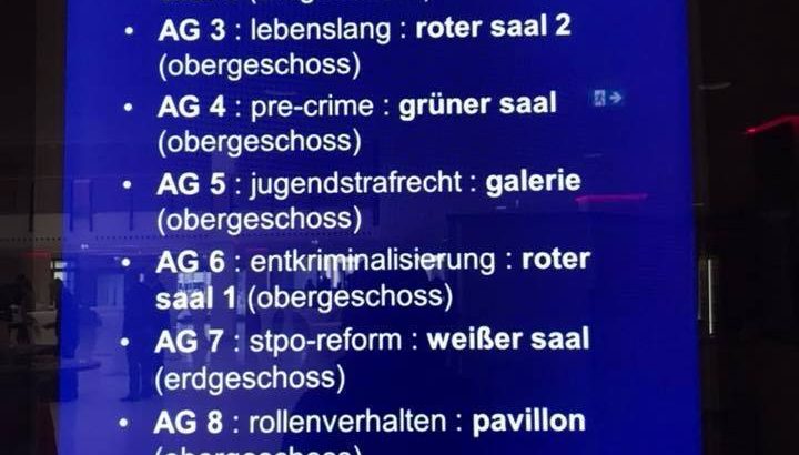 Strafverteidigertag 2018 Arbeitsgemeinschaften